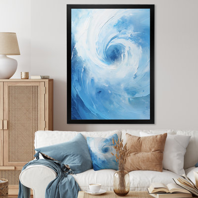 " Blue Swirl Wave Spiral III "
