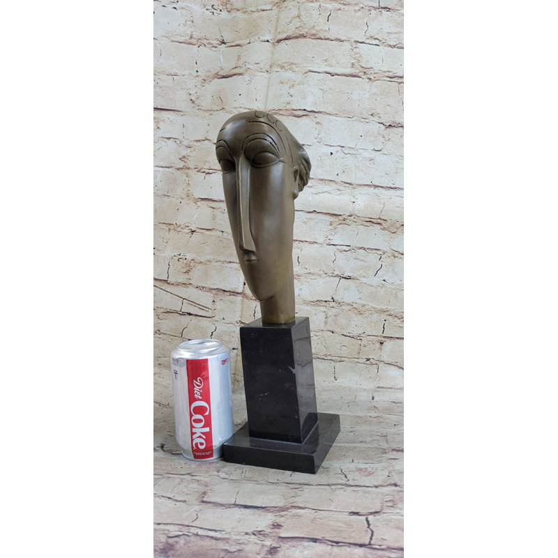 Betsons Modigliani Tribute Head of Caryatid Abstract Bust