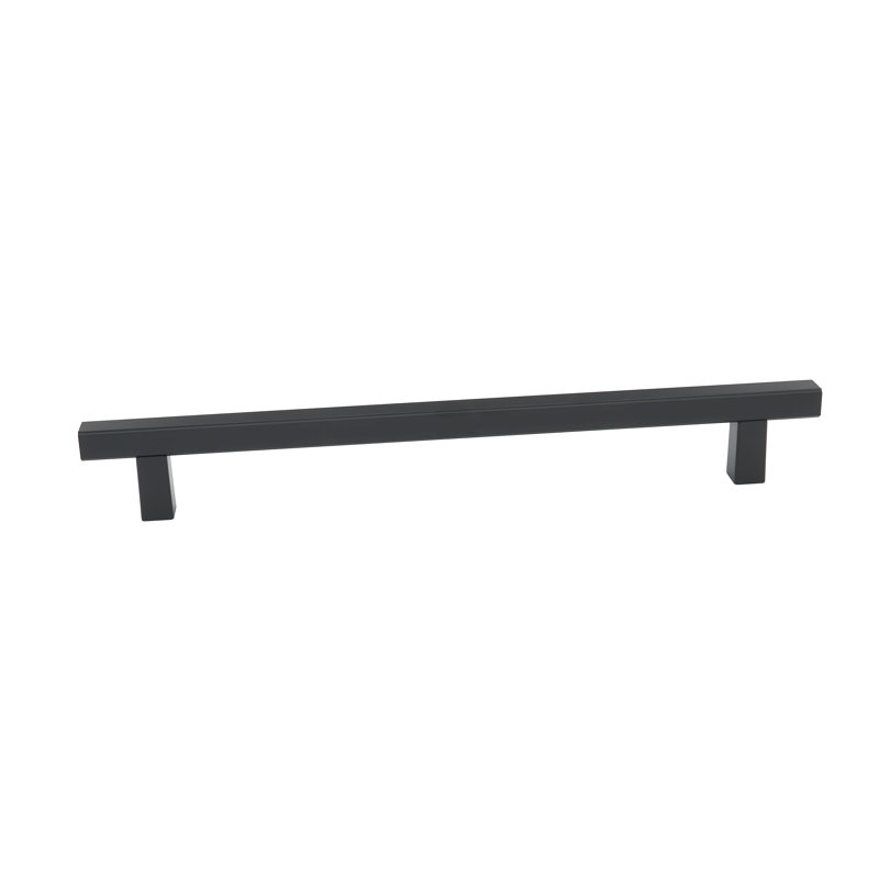 Poignée barre / poignée Quadrato, Noir mat, 12"