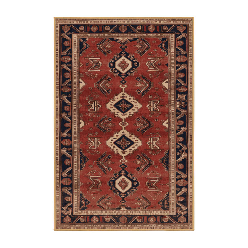 Tapis brun lavable à la machine, Rectangle 7 pi x 9 pi