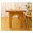 Wabi-Sabi Style Solid Wood Rectangular Writing Desk-110888764