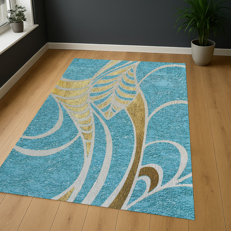 Abstract Area Rug, Rectangle 140 x 200 cm