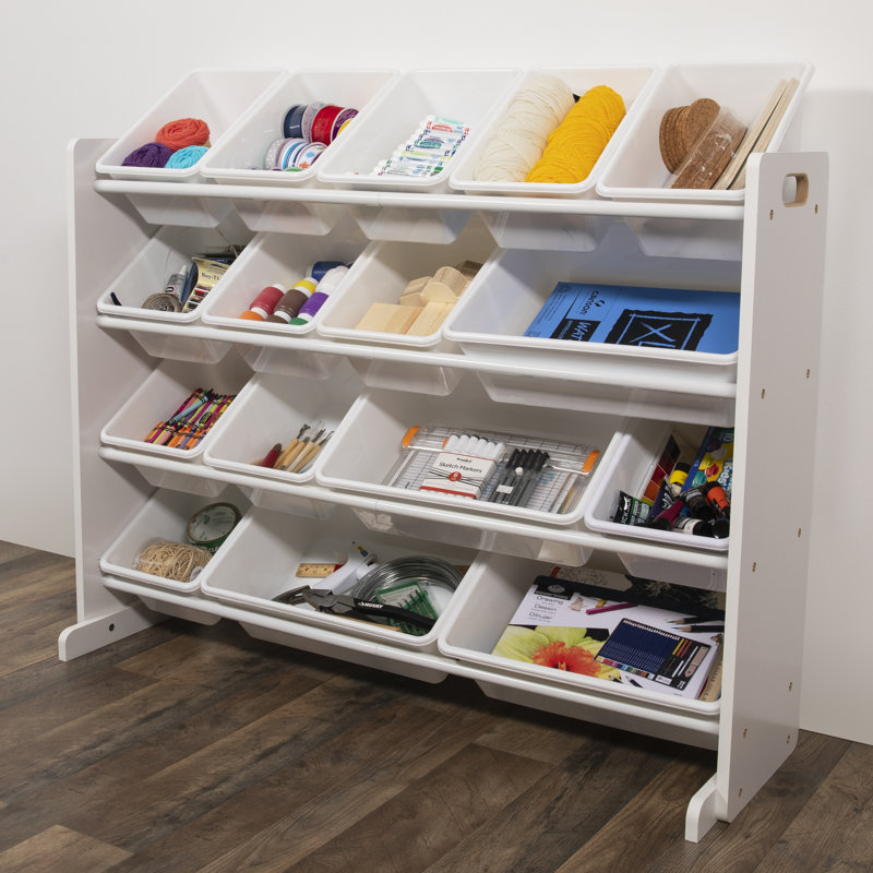 Kid's Toy Organizer, White