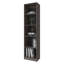 Bibliothèque FM Mobilier Beaver Balley avec rangement ouvert et 5 tablettes, noyer teint-130619089