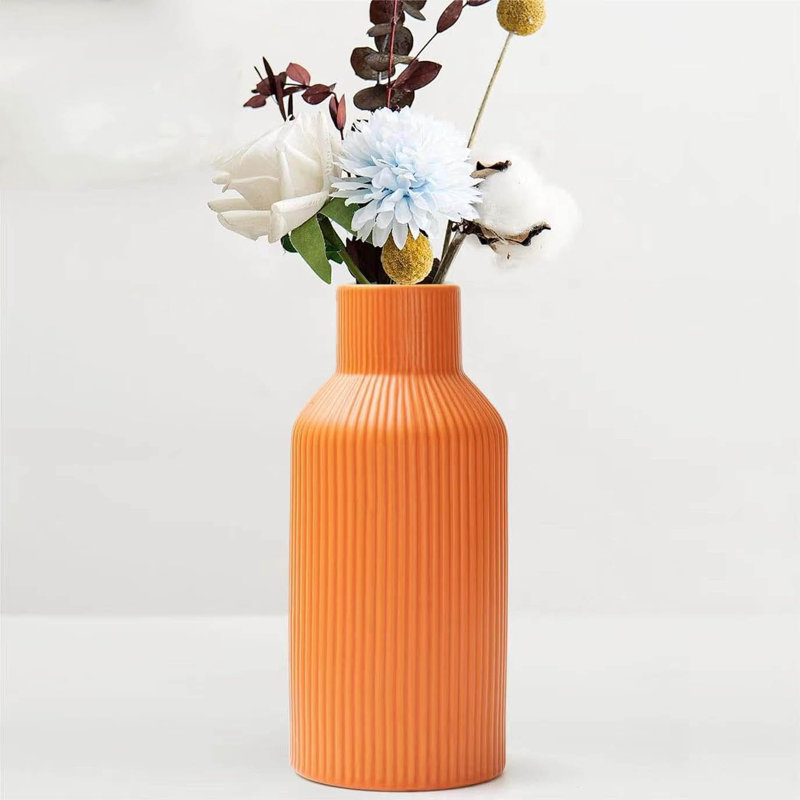 Ceramic Table Vase, Orange