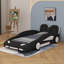 Lit plateforme simple en forme de voiture avec roulettes-114359404