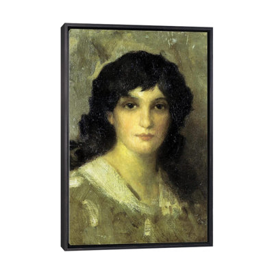 Tête de jeune femme - reproduction d'art murale - toile encadrée