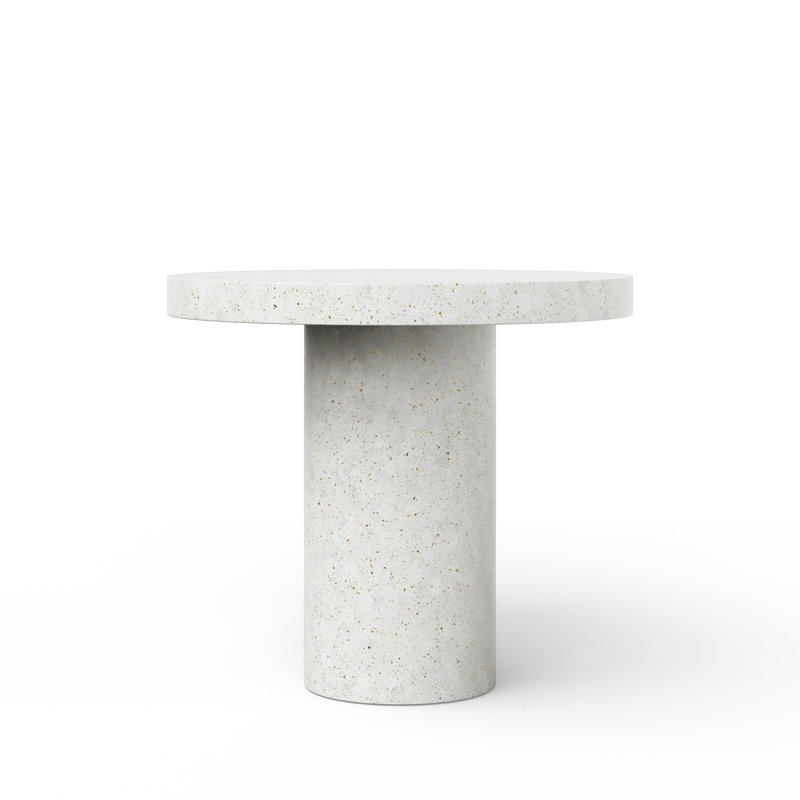 Round Circa 4 Dining Table, Bar Table (41.75" Height), Ivory Terrazzo, 47.25" Round