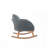 Contemporary Minimalist Wicker Rocking Chair-396700956