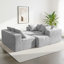 Canapé désossé contemporain avec tissu luxueux à poils longs et conception ergonomique pour un confort et un style ultimes-581538793