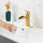 Robinet de salle de bains monotrou avec ensemble de drainage-63230164