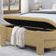 Banc rembourré avec grand espace de rangement-938489404