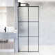 Ventana 34" W x 74" H Fixed Framed Shower Screen with 3/8" Glass