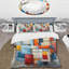 Ensemble de housse de couette à motif géométrique abstrait III - Geometric Abstraction Composition-107146742