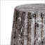 Table d'appoint d'extérieur sculptée Cleme, béton léger durable, utilisation intérieure et extérieure polyvalente-1463525558