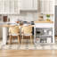 Îlot de cuisine avec roulettes Dawson, extensible-129993339
