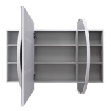 Recessed Framed 2 of Doors Medicine Cabinet with Adjustable Shelves
