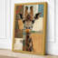Giraffe in Geometry Modern - Wrapped Canvas-1612865184-1612865189