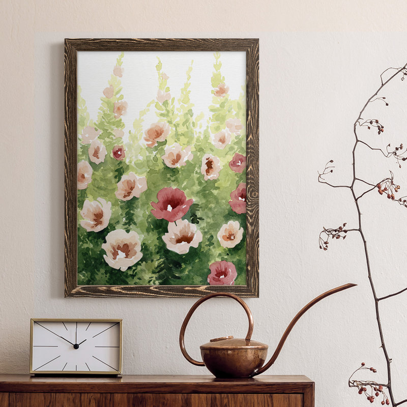 Toile encadrée de qualité supérieure Sunlit Flora II - prête à être accrochée, H 20 po x l 24 po x P 1 po