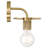 Central 1 Light Wall Sconce - Antique Brass Finish-783811616