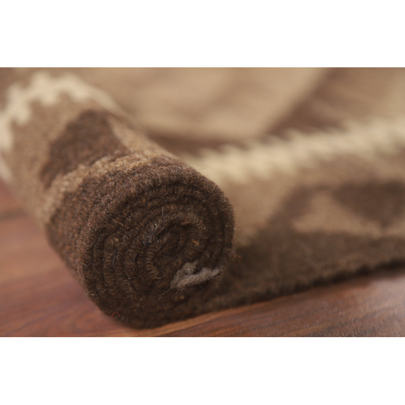 Kilim Reversible Wool Runner Rug 3x7