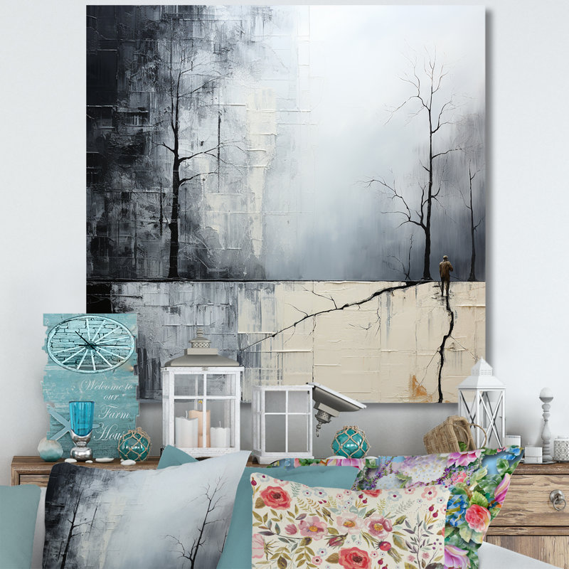Simplicity Winter Dream Abstract, H 30 po x l 30 po x P 1 po, Toile tendue