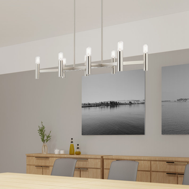 Martella 8-Light Chandelier, Brushed Nickel