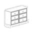 Commode blanche 6 - Option de rangement élégante avec charme rustique et quincaillerie de qualité
