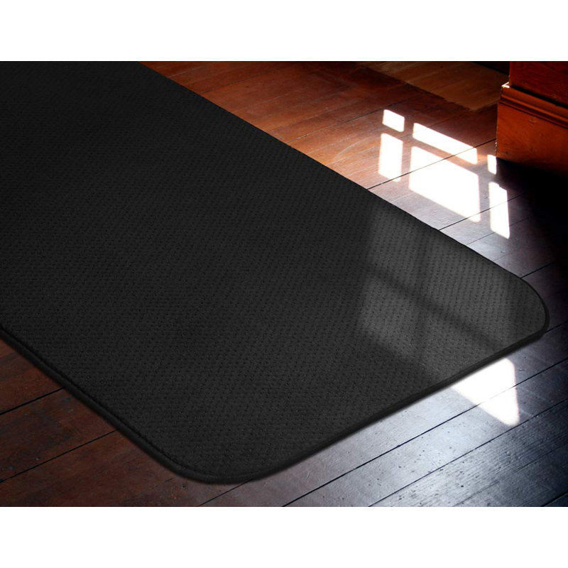 Tapis de couloir antidérapant - noir, Tapis de couloir 2 pi 3 po x 22 pi