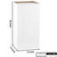 Armoire murale à une porte en bois blanc, tablettes réglables, charnières à fermeture en douceur, faciles à nettoyer, pour la salle de bain, la cuisine, le garage, l 15 po x P 12 po x H 36 po laquée avec système à deux clics, fermeture silencieuse,