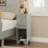 Elegant Design Nightstand With Drawer And Open Shelf For Bedroom, Retro Style Bedside Table With Classic Design And Metal Handle-106755158