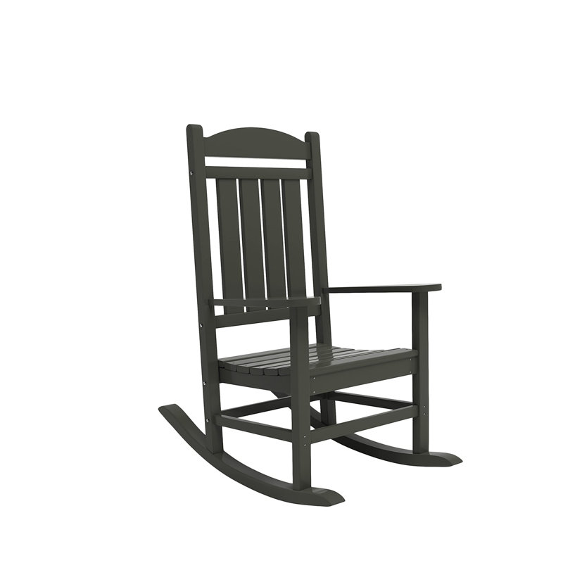 Chaise berçante en plastique Mccaffrey, Noir