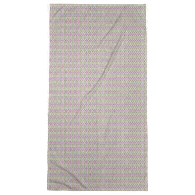Serviette de bain à losanges