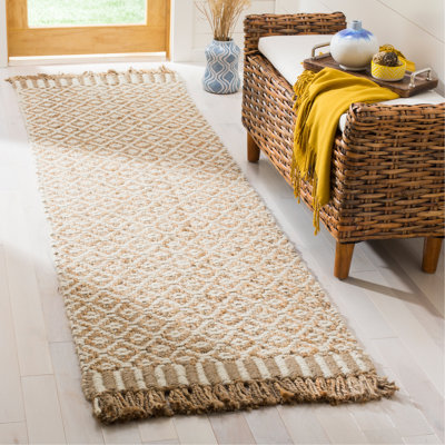 Nicholson Geometric Hand Woven Jute Rug 