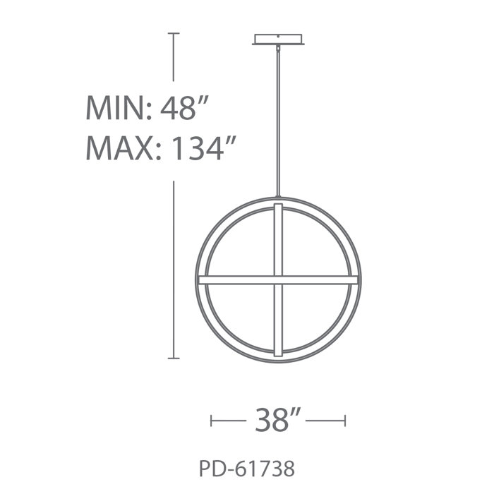 Kinetic 1 - Light Titanium LED Single Pendant