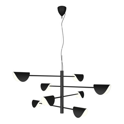Cayd 8 - Light Black Unique/Statement Pendant