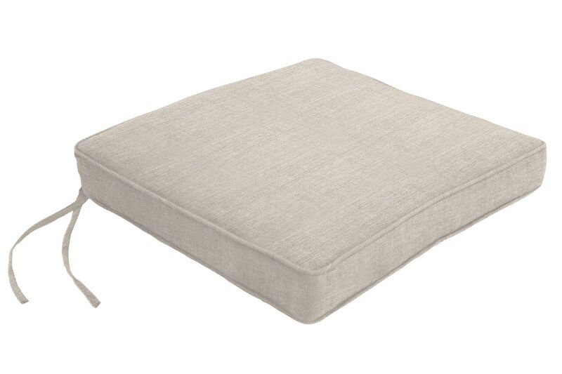Sunbrella Dining Chair Cushion, Cast Silver Sunbrella®, 2.5" H x 19" W x 18" D