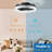 16'' Smart LED Ceiling Fan with Light and Remote APP Control-271436649