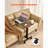 Overbed Table, Mobile Bed Side Table with Flip Desktop and 4 Wheels, Height & Angle Adjustable Rolling Laptop Desk with Cup Holder, Portable Over Bed Desk for Home, Office, Study, Wood + Black-817695863