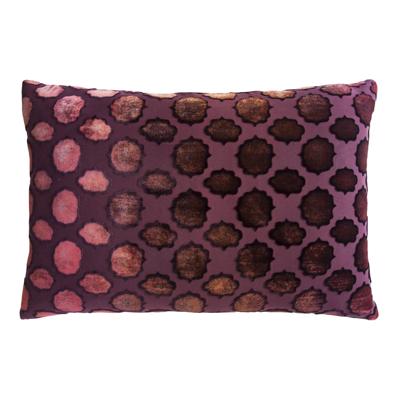 Lumbar Pillow Cover & Insert, Wildberry, 14" x 20", Down