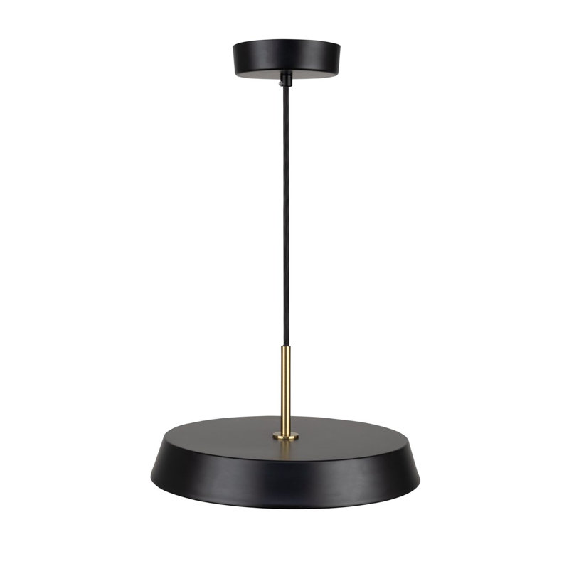 Relyea - 1-Light Pendant - 12"W - Black, Black, Black