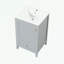 Meuble-lavabo de salle de bain avec lavabo, porte à fermeture douce, support de rangement et tiroir-1041141225