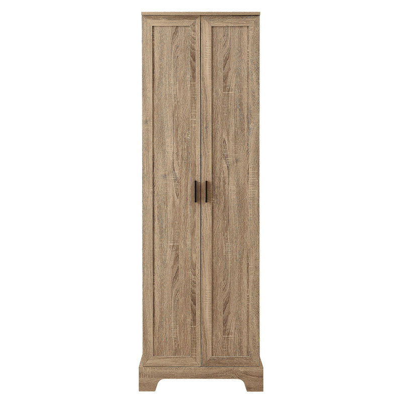 Storage Cabinet With Two Doors For Bathroom, Office, Adjustable Shelf, MDF Board, Brown