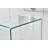 Versatile Transparent Tempered Glass End Table for Various Settings