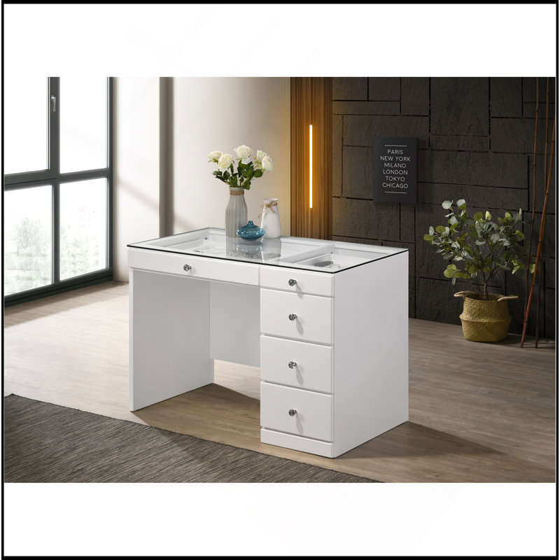 Meuble-lavabo 1 pièce 1 pièce Glam, Blanc