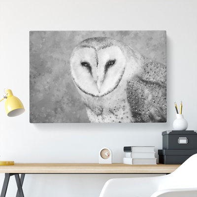 Barn Owl Painting - Wrapped Canvas