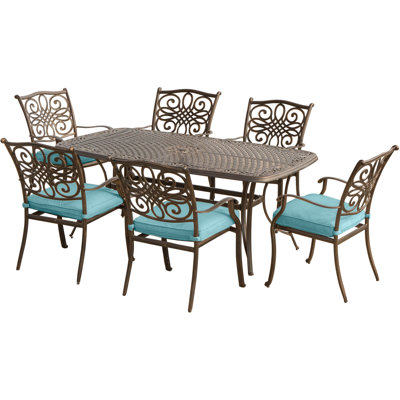 Carleton 6 - Person Patio Dining Set with Rectangular Table