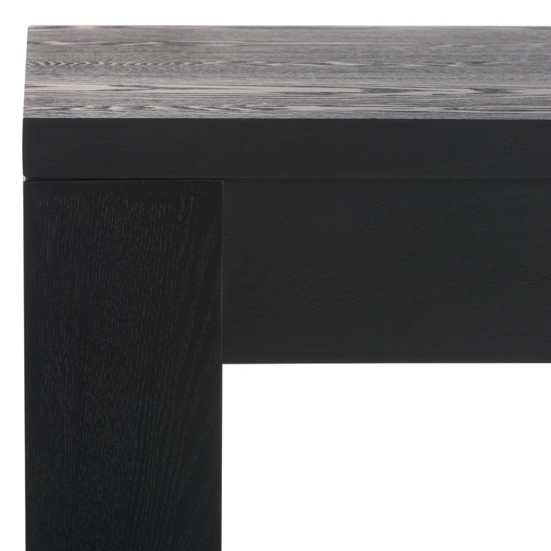 Deborah Solid Wood Writing Desk, Black