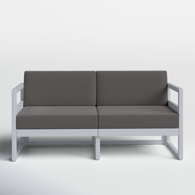 Lane 58" Wide Outdoor Loveseat with Sunbrella Cushions