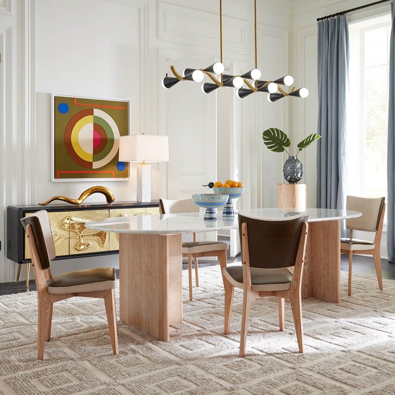 Rive Gauche Leather Upholstered Dining Chair